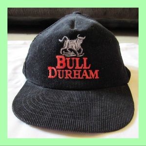 Bull Durham Black Corduroy Hat!